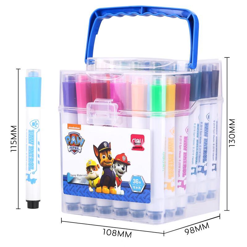 Deli Paw Patrol 36-Color Washable Stamp Markers