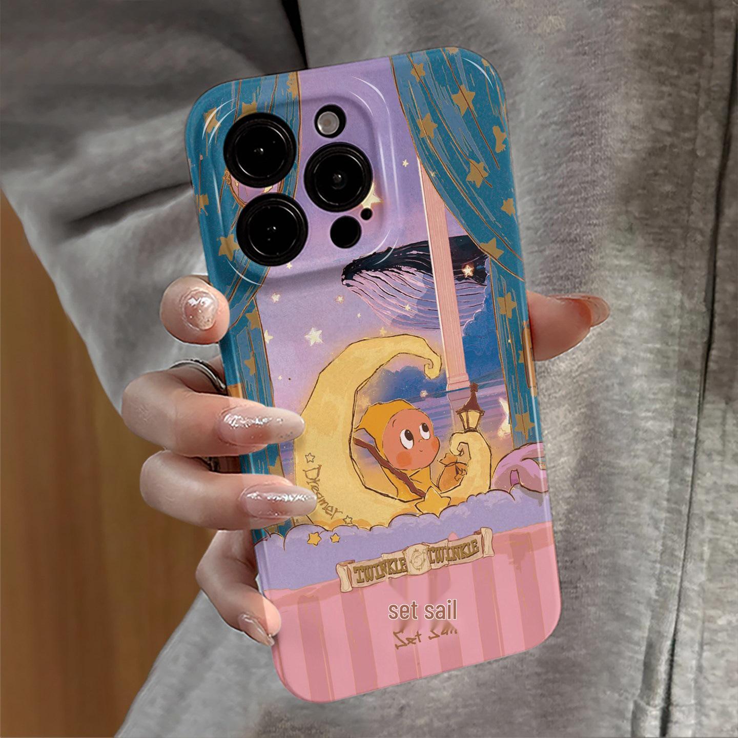 

Cartoon Sailing Phone Case for iPhone 17 Pro Max and Below - Creative, Protective Cover iPhone X/XS