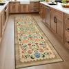 Hallway Runner Rug Washable Floral Corridor Long Carpet Soft Low Pile Christmas Decor Carpets Bedroom Floor Mat Non-slip Mats
