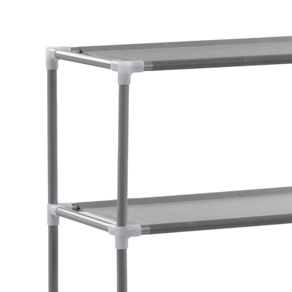 Scaffale per WC con 3 Ripiani Argento 53 x 28 x 169 cm