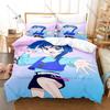 Cool Sora Harewataru Printed Bedding Set, Duvet Cover plus 2 Pillowcases, Sweet Anime Style Soft Microfiber Bedroom Textiles