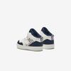 Anta Kids Synthetic Leather Plush Comfortable Warm Mid-Top Walking Shoes Baby Shoes White Deep-Blue A12440055-2