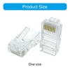 100PCS Unshielded RJ45 Modular Plugs Cat5e Networking Cable Connectors with Injection Molded Housing