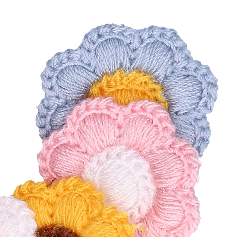 24pcs Vivid Dog Hair Tie Decorative Flower Hair Tie Reusable Dog Grooming Decor Daily Wear