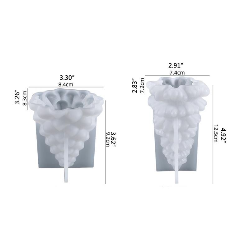 Christmas Tree Setting Ornaments Silicone Mold Epoxy DIY Decoration Making Candle Melt Resin Polymer Clay Home Decor