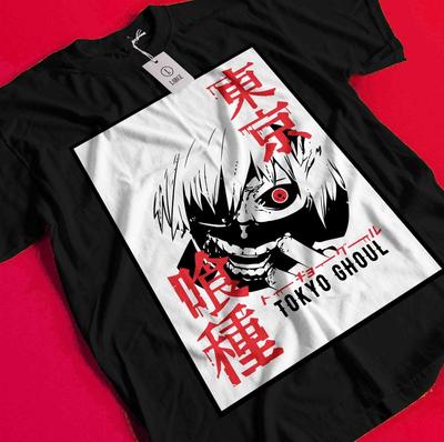 Tokyo Ghoul T-Shirt Ken Kaneki Shirt Juuzou Suzuya Anime Manga Horror Unisex Tee BB943