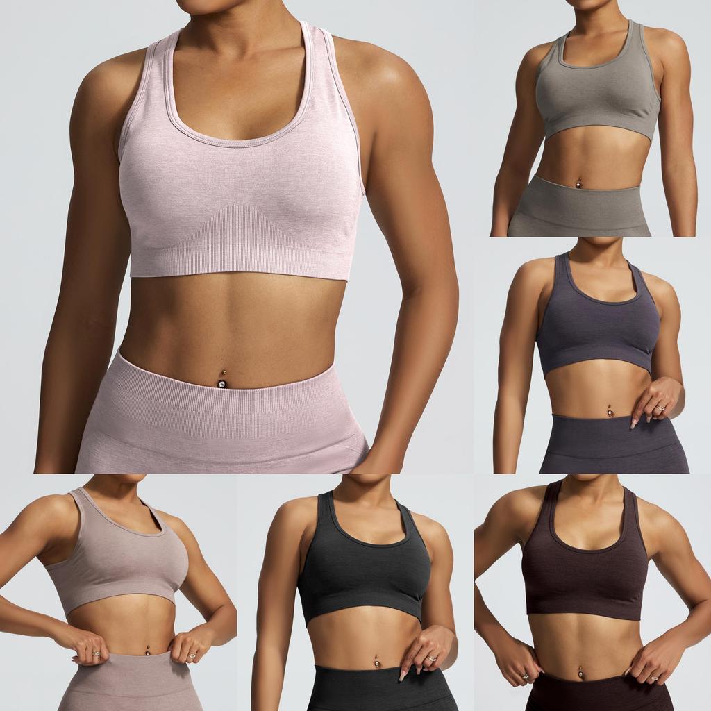 Yoga Vest Sports Bra With Seamless Design For Running And Fitness Enthusiasts