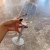 550ml Sparkling Rhinestone Crystal Red Wine Glass Luxury Wine Glass Large Capacity Glass Goblet Champagne For Party/Wedding