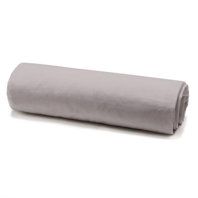 Cotton Percale Fitted Sheet with 25 Cm Gusset Putty Colour Size 90 X 190 Cm