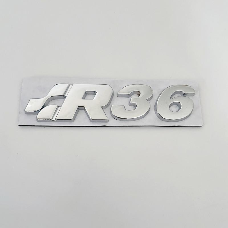 ASGBH1 3D Metall R32 R35 R36 Kofferraum Heck Emblem Abzeichen Aufkleber Für VW SR32 SR35 SR36 Volkswagen Golf MK4 Passat Tiguan