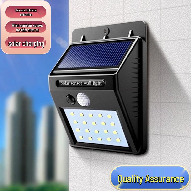 Super Bright LED Solar Outdoor Wall Lights for Courtyard and Street