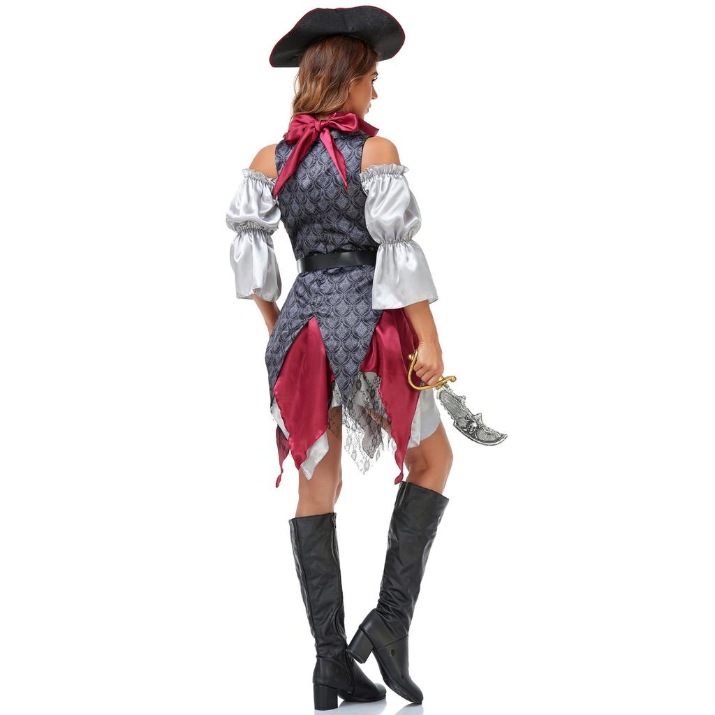 Adult Female Vintage Pirates of the Caribbean Costume Cosplay PLAY Halloween Stage Costume