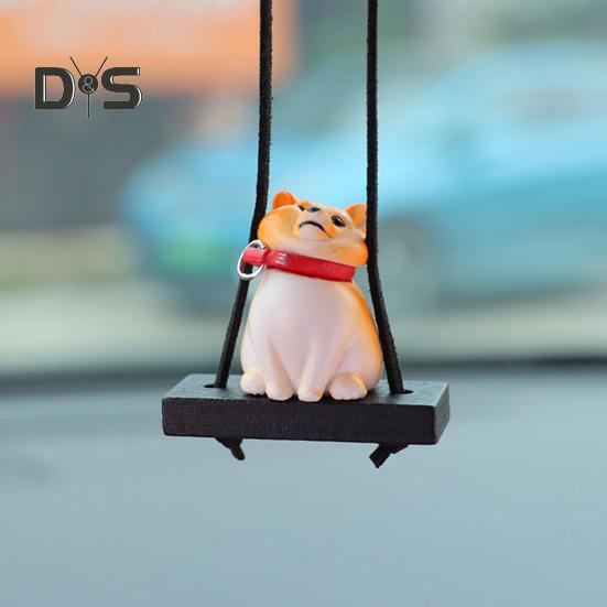 Hund Auto Hängendes Ornament Niedliche Hundeform Rückspiegel Hängendes Auto Klimaanlage Innenzubehör