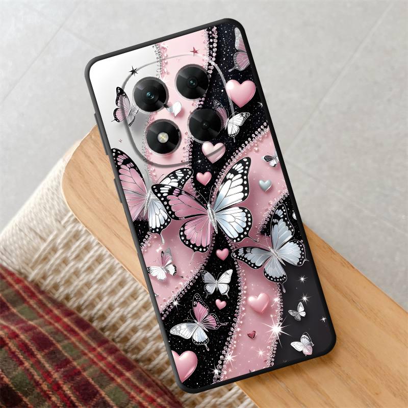 Creative Cartoon Butterfly Funda Phone Cover Case for Xiaomi Redmi Note 11 10S 9S 12 Pro 7 8 9 13 Pro Plus 10 11s 12s 14