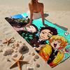 1PC Winter Fantasy Slayer Group Beach Towel - Soft,  Absorbent Microfiber, Lightweight, Ideal for The Beach, Parties, Travel, Camping fan gifts