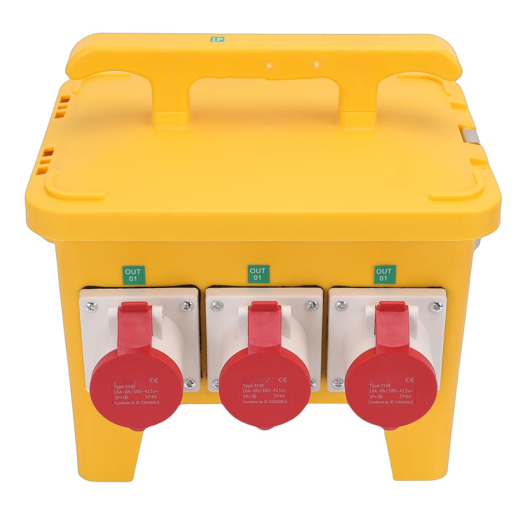 Power Distribution Box 16A Water Proof Outdoor Power Distribution Box with 3P 4P Female CEE Sockets for Construction