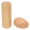 2KS Dřevěné vajíčko chrastítko Přírodní Bezpečné Hudební Ruční Perkusní Nástrojová Sada pro Děti