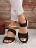 Casual Overfoot Fashion Sandals Women's New Sports One-line Fabric Flat Fish Mouth Shoes Are Comfortable and Versatile.