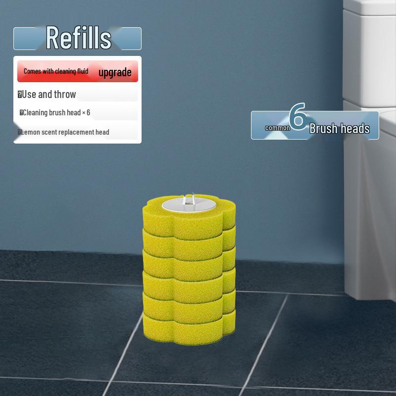 

Настенная одноразовая туалетная щетка со сменной головкой