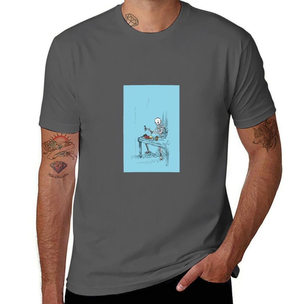 Confused Skeleton TShirt Outdoor Working TShirt
