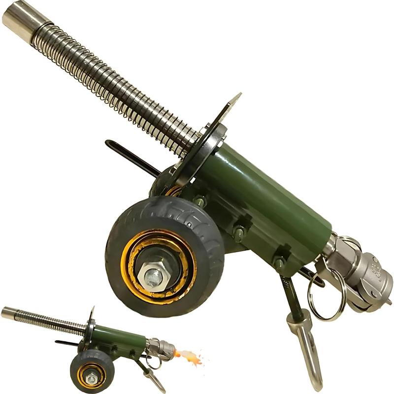 Canon d'Artillerie Pétard, Modèle Lanceur de Pétards Mini Canon en Acier Inoxydable 304, Modèle Militaire Artillerie Lourde Fait Main Collection Cadeaux