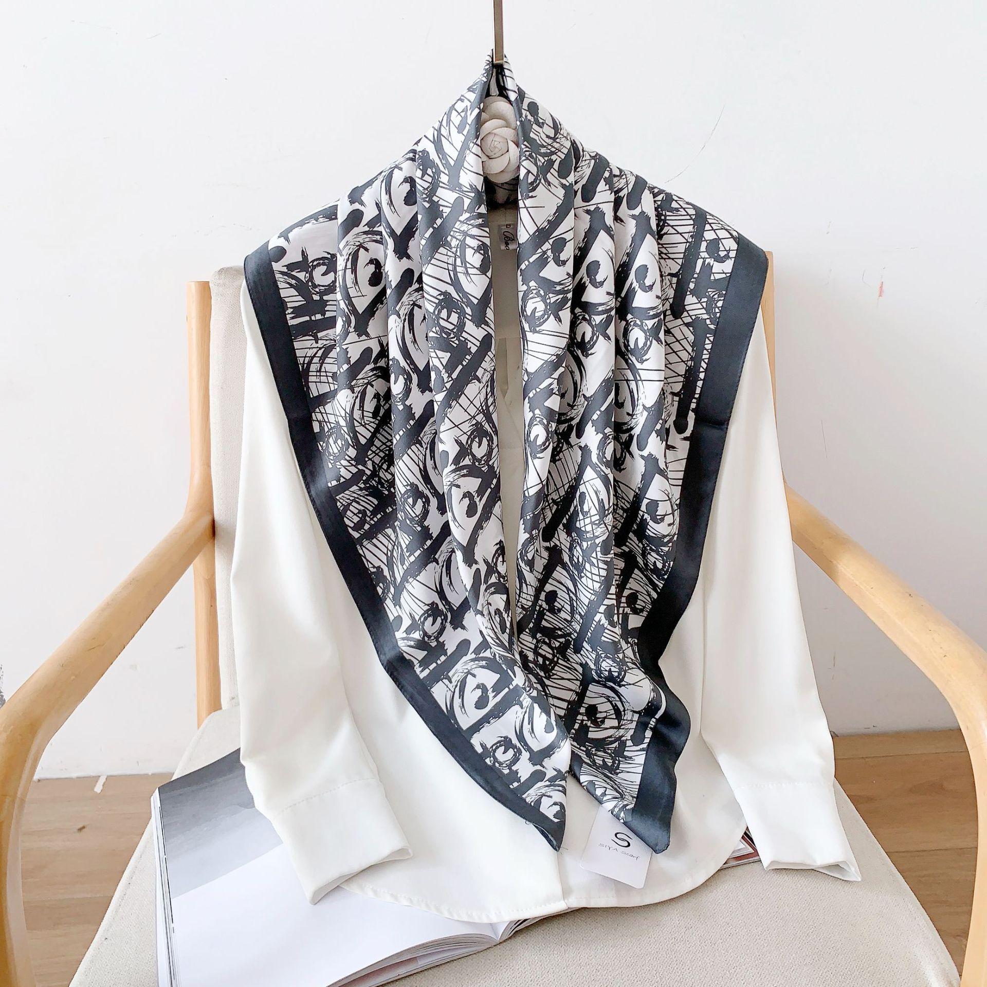 

90x90cm Large Square Scarf One Size