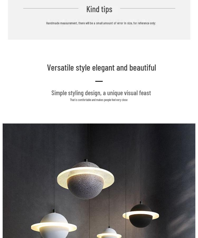 Modern Multicolor Resin Pendant Light for Living Room, Bedroom, or Cafe