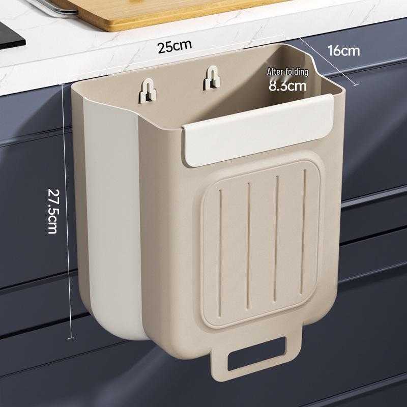 Bezděrový nástěnný kuchyňský odpadkový koš – Multifunkční, šetřící práci, design bez ohýbání