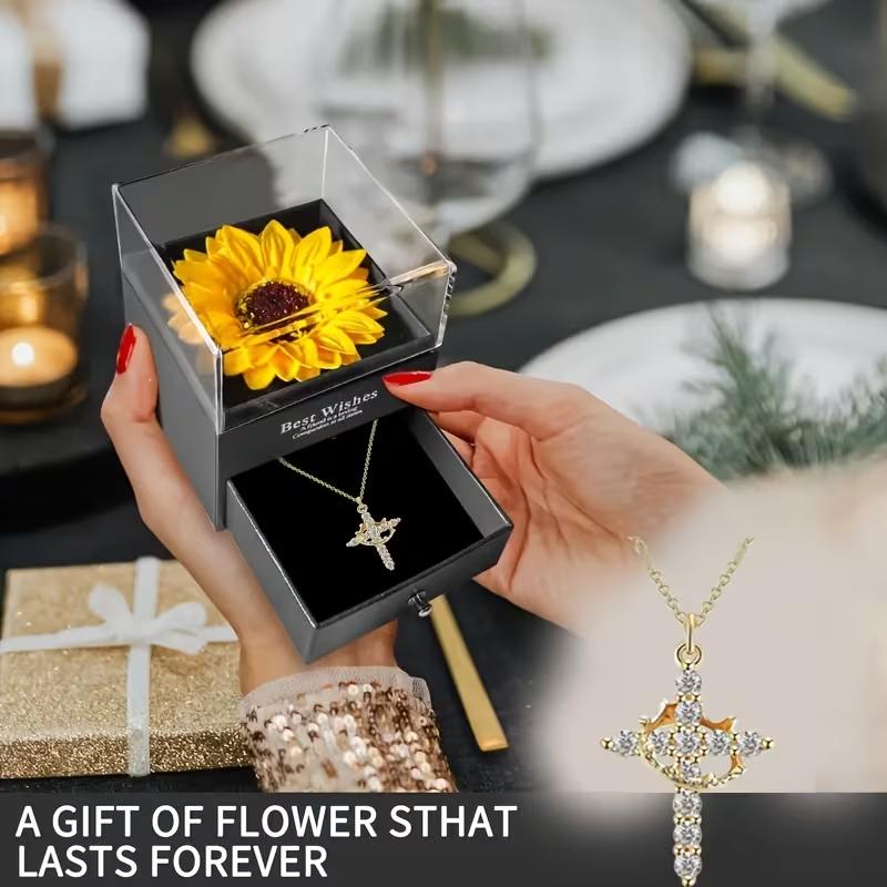 Artificial sunflower, gift for daughter girlfriend wife Mom friend sister, Birthday wedding Mother's Day Graduation gift
