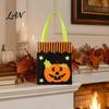Holiday Photo Props Halloween Candy Bag, Cute Pumpkin Ghost Tote for Kids, Spooky Stiff Material Pouches Cartoon Pattern Treat Bag Party, Trick