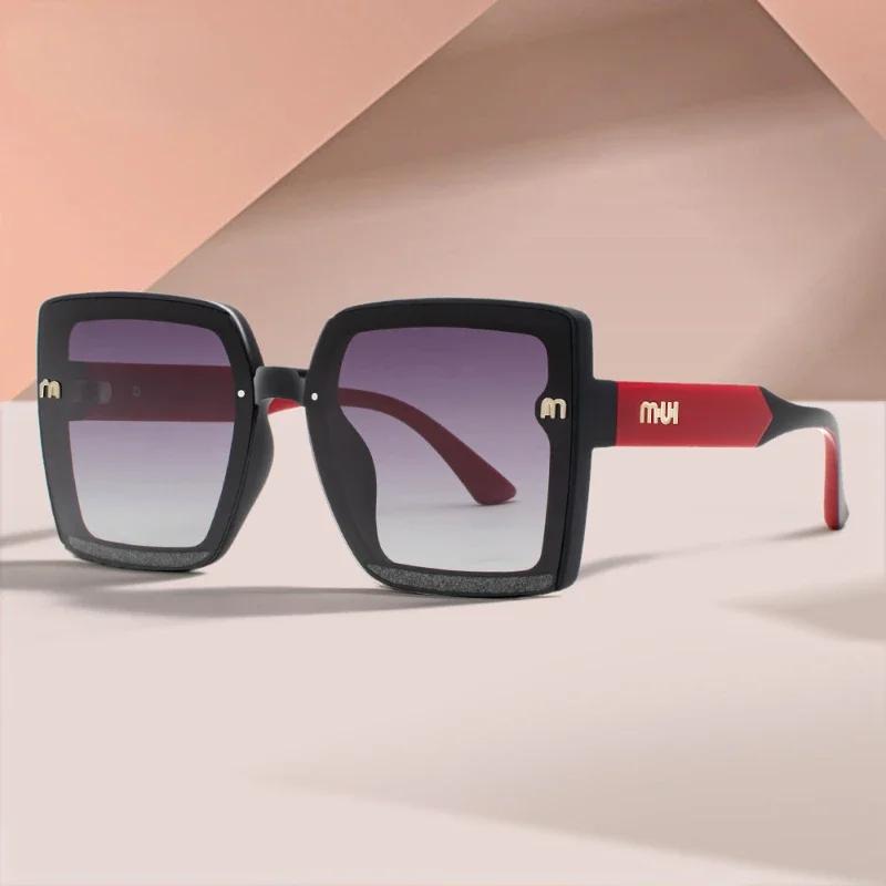 2025 New Square Sunglasses Women Luxury Brand Designer Letter Sun Glasses Vintage Polarized Eyewear Ladies UV400 Oculos De Sol