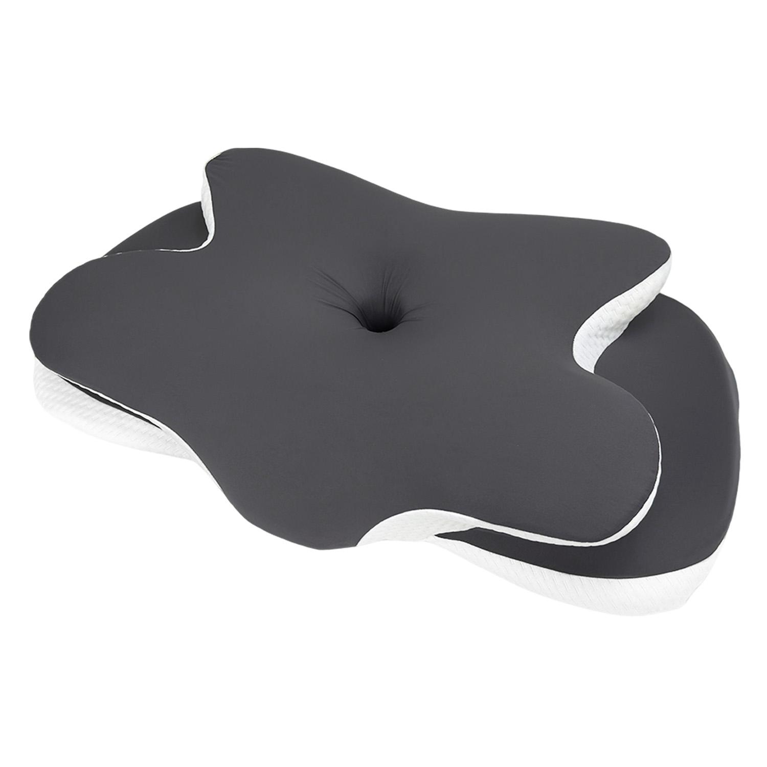 

Новая улучшенная подушка из пены с эффектом памяти, шейная подушка, облегчение боли в шее, контурная, эргономичная, ортопедическая поддержка шеи для спящих на боку, подарок серый