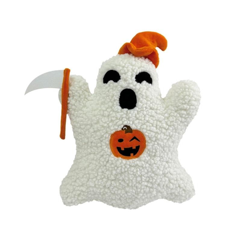 Halloween Pumpkin Ghosty Stuffed Toy Christmas Cushion Plushie Pillow for Kids Seeking a Soft and Safe Toy