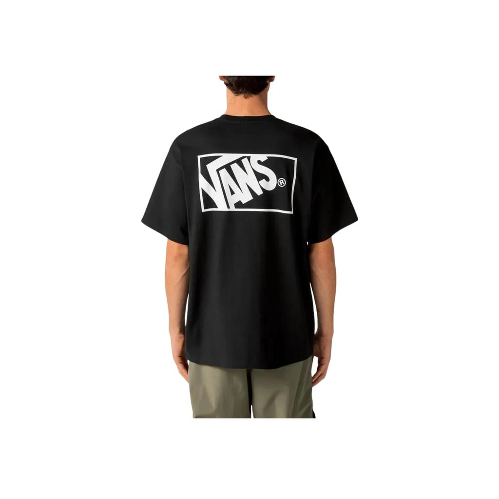 VANS X WTAPS Collaboration Series Logo Print Crew Neck Short Sleeve T-Shirt Men Tops Black VN0A7SPRBLK