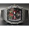 Used New Wristwatch Richard Mille Type Quartz Homage Watch Rubber Tonneau Carbon