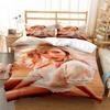 Cantante Pop Femminile Taylors Set Biancheria da Letto Stampa 3D Celebrità Swift Copripiumino Federa Kit Letto Famosa Star Copripiumino Set Letto