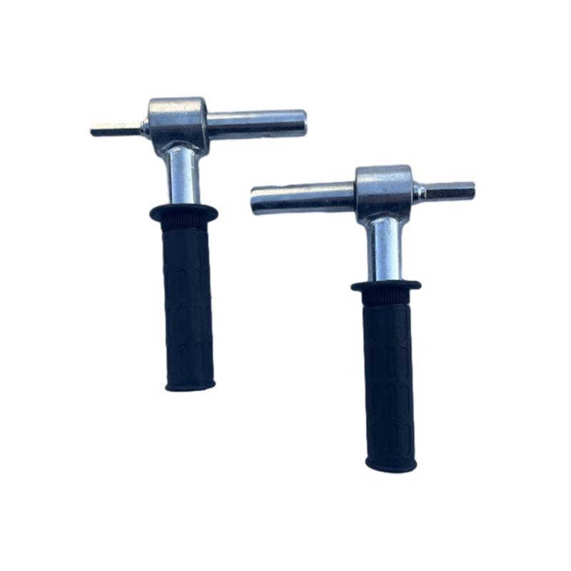 Ice Drill Accessories: Electric Drill Hex Adapter with Handgrip and Hand Crank Conversion Head, 20mm