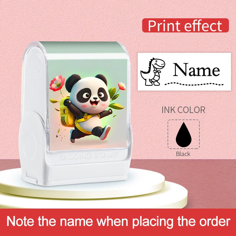 

Customized Kids Engraved Stamp Kit - Reusable Waterproof Name Seal with Non-Toxic Ink, Educational Gift for Preschool Activities