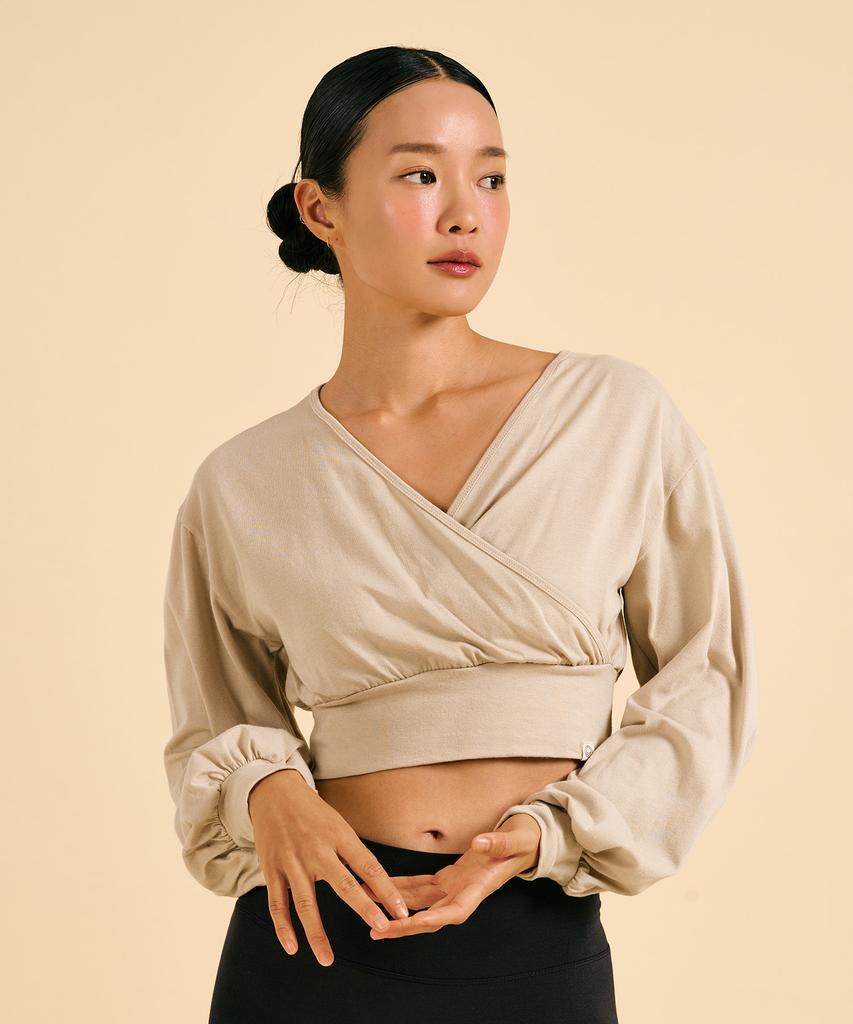 DHYANI Ajna Crop Cover Up (Oatmeal)