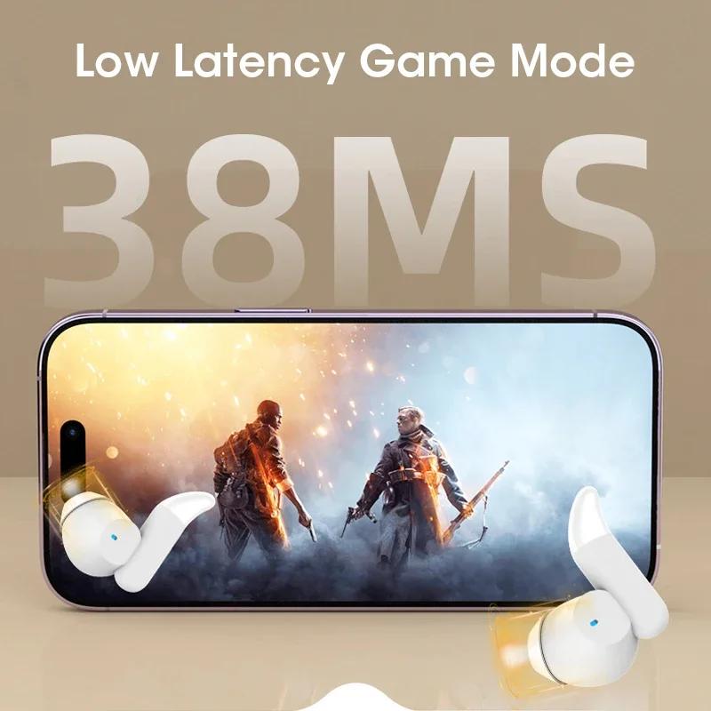 Sleeping Earbuds TWS Bluetooth 5.3 Wireless Noise Cancelling Invisible Earphones Comfortable Headset With Mic For Side Sleepers