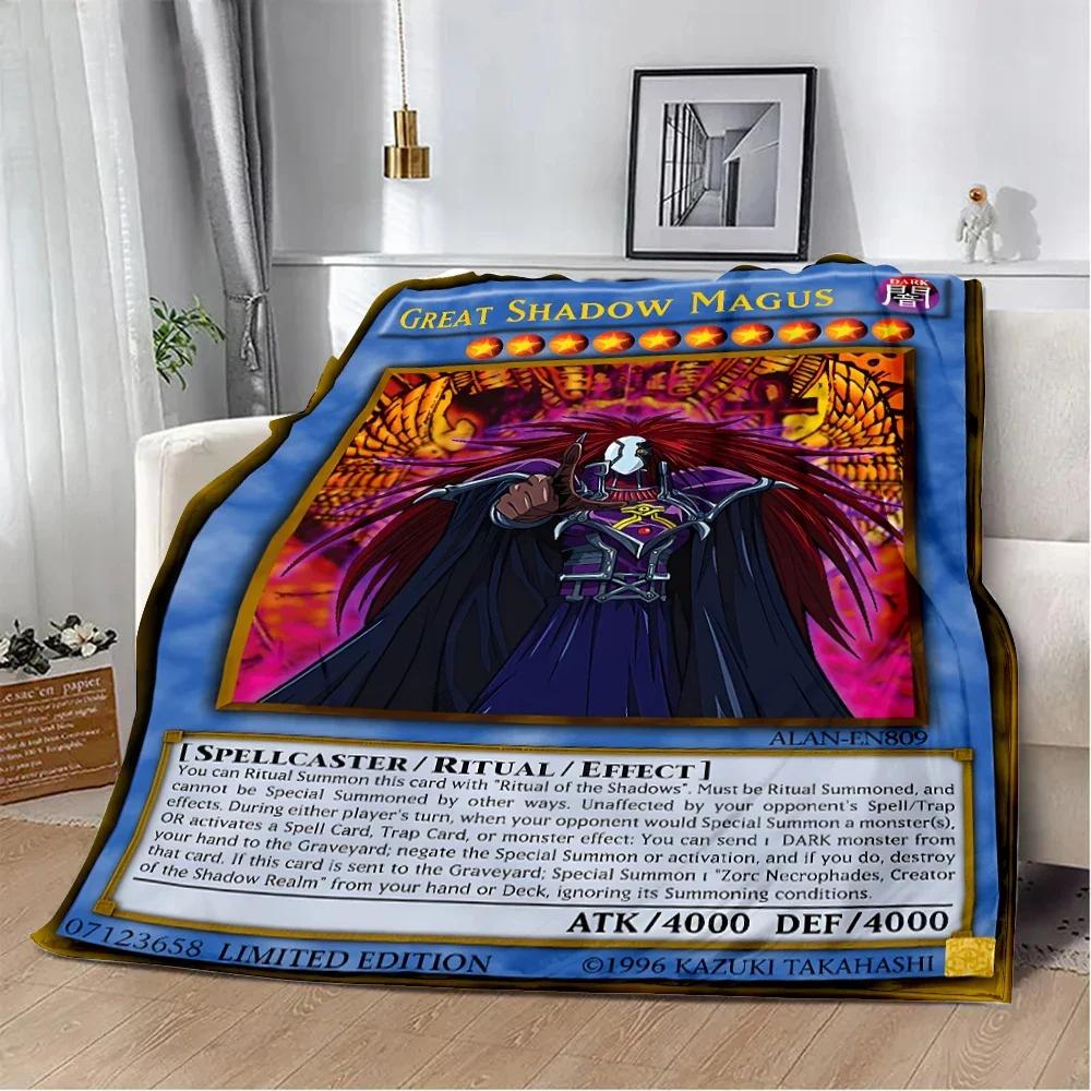 Anime YU GI OH Card Printed Blanket Picnic Blankets Warm Blanket Soft and Comfortable Blanket Home Travel Birthday Gift
