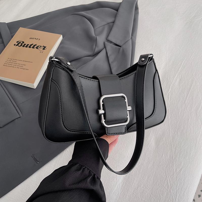 Pink Underarm Bag for Women  Spring Summer New Simple Versatile Shoulder Bags Simple Texture Fashion Crossbody Bag