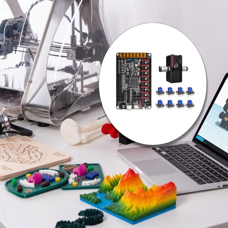 3D Printers OctopusV1.1 Control Board +BTT SFS V2.0  + 8Pcs TMC2209 Motor Driver Support Klipper andMarlin
