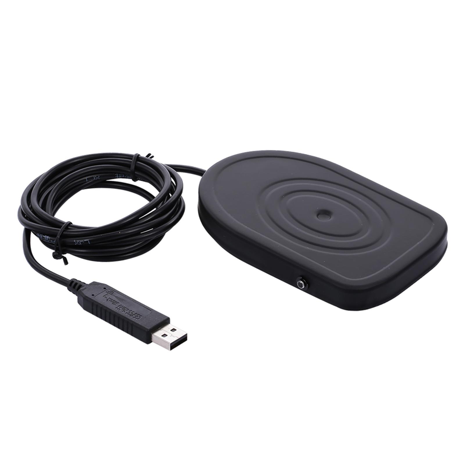 

USB Педаль USB Металлическая Ножная Педаль Контроллер Одна Клавиша Настраиваемая Клавиатура Мышь Мультимедийная Функция Строка Символов чёрный