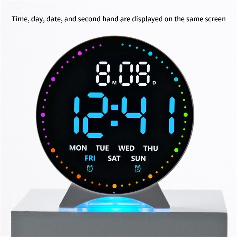 Alarm Clocks for Bedroom Digital Clock Night Light Digital Alarm Clock with Indoor Temperature Desk Clock for Bedroom