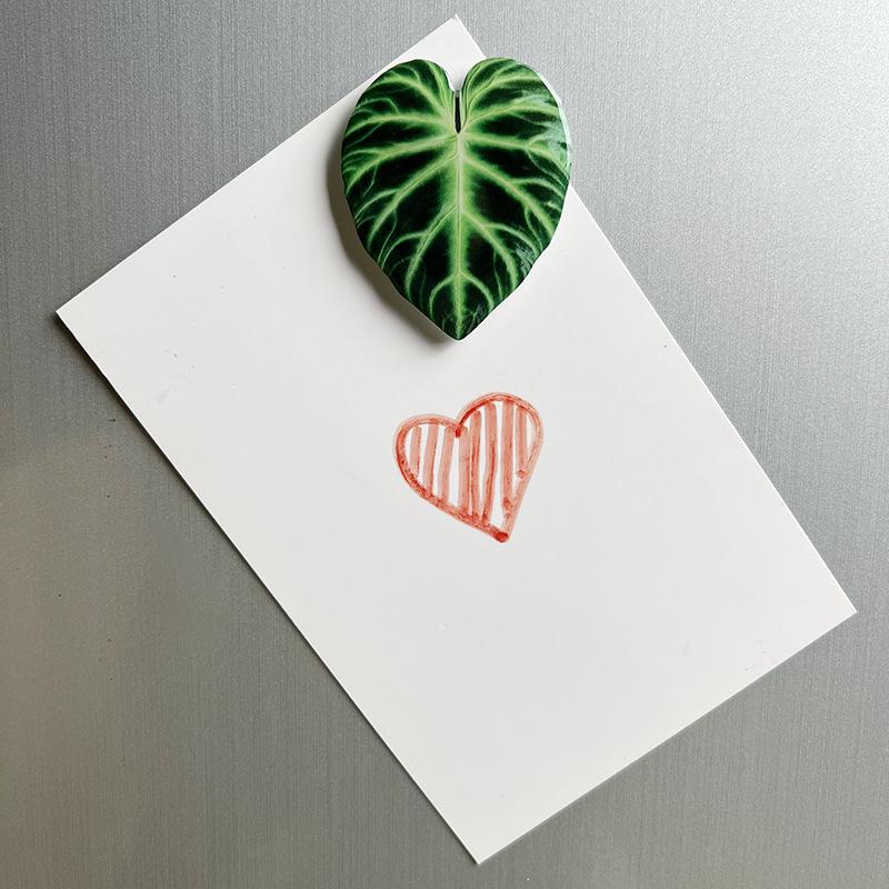 Plant Leaf Pattern Acrylic Refrigerator Magnets - Soft, Magnetic, Decorative Patches