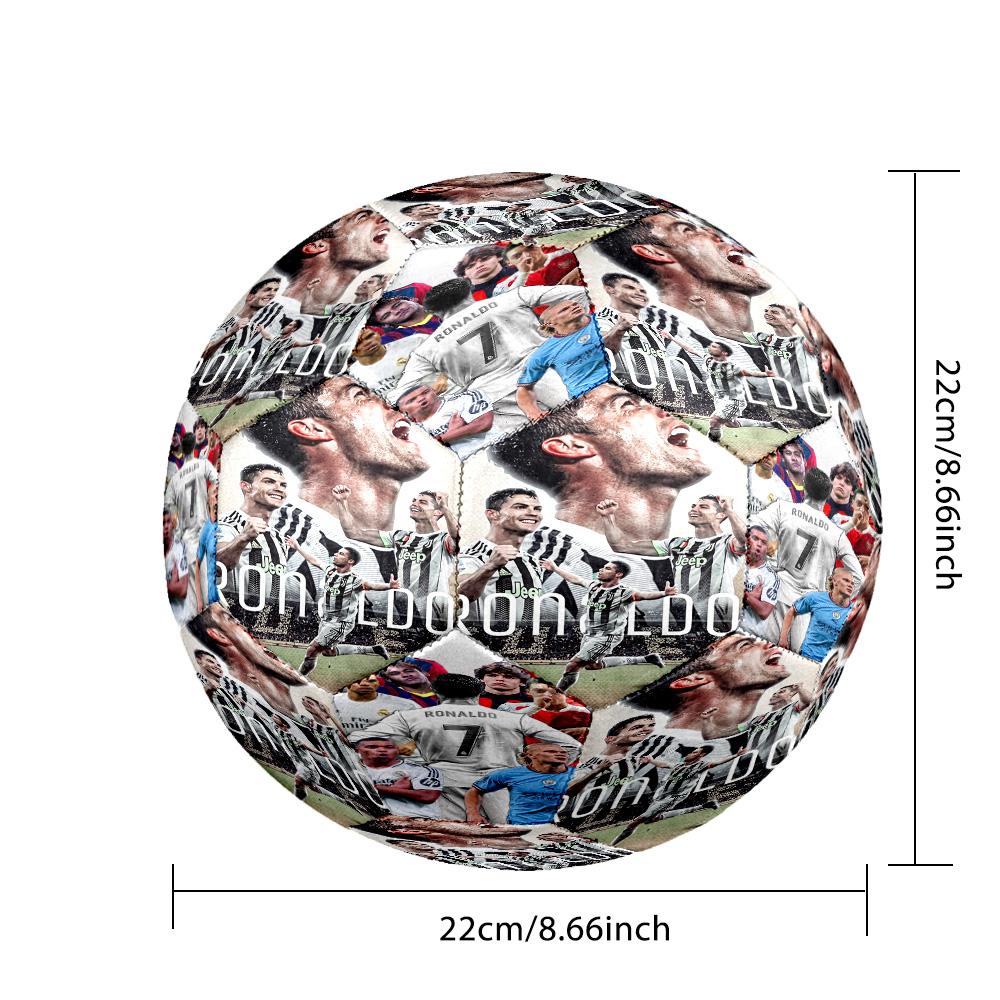 Ronaldo's Cr7 Football Trick Size 5 Soccer Football Machine-Stitched Indoor/Outdoor Universal Football for Football Accessories