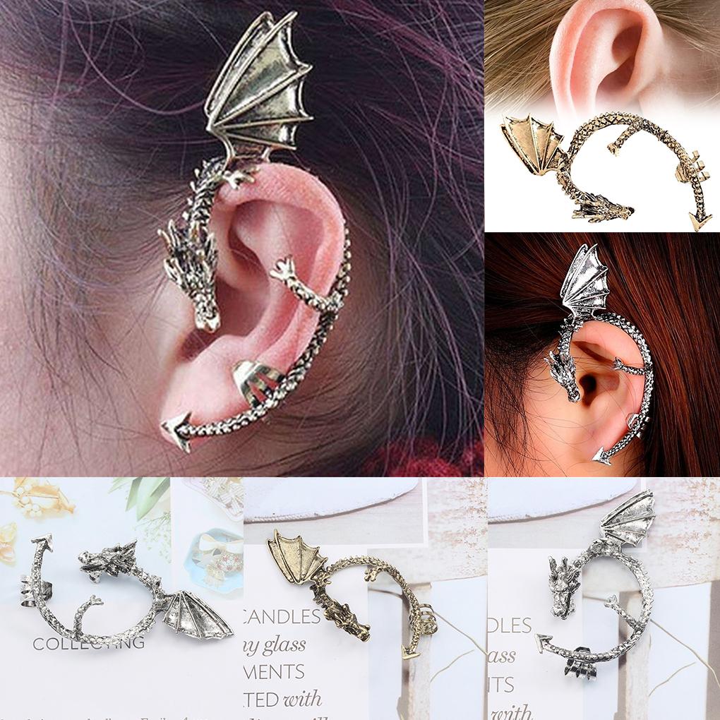 Women Vintage Punk Ear Cuff Alloy Earring Jewelry Ear Loop Decoration