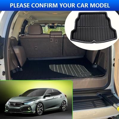 Honda Civic 10. Nesil Hatchback FK4 7 8 2016~2024 Araç Arka Bagaj Astarı Kargo Matı Kir Önleyici Ped Zemin Tepsisi Halı Aksesuarları