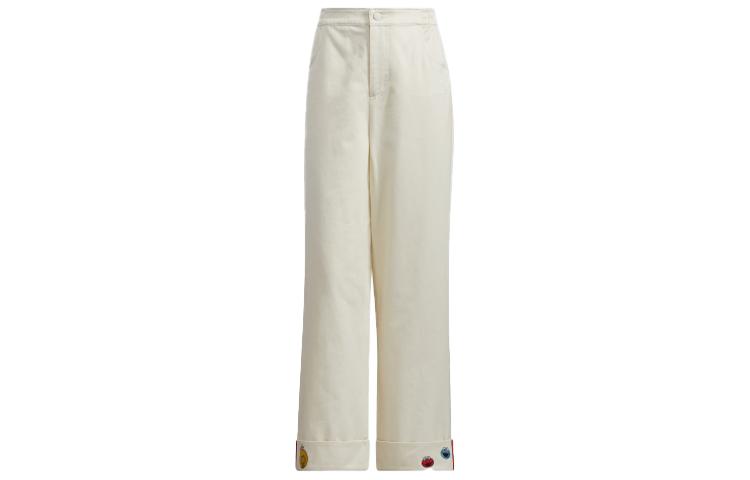 Adidas Neo X SESAME STREET Sesame Street Co Branded Collection Casual Pants Women s Pink White Moderate Straight Fit Pants HD7276 S
